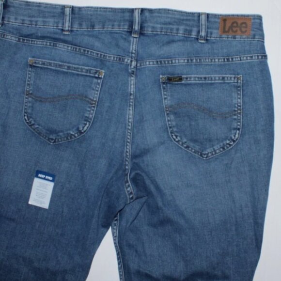 Lee Plus 22 Blue Capri Jeans NWOT Cotton Blend Front Zip Denim Pants High Waist - Picture 4 of 4